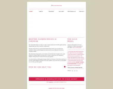 bluetulipgardendesign.co.uk in 2014