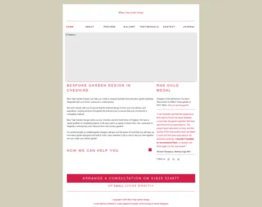 bluetulipgardendesign.co.uk in 2016