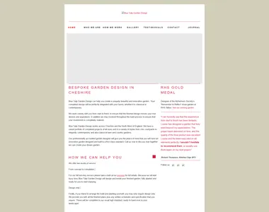 bluetulipgardendesign.co.uk in 2018