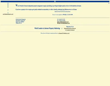 inhouseproperty.co.uk in 1999