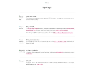 leopard.org.uk in 2018